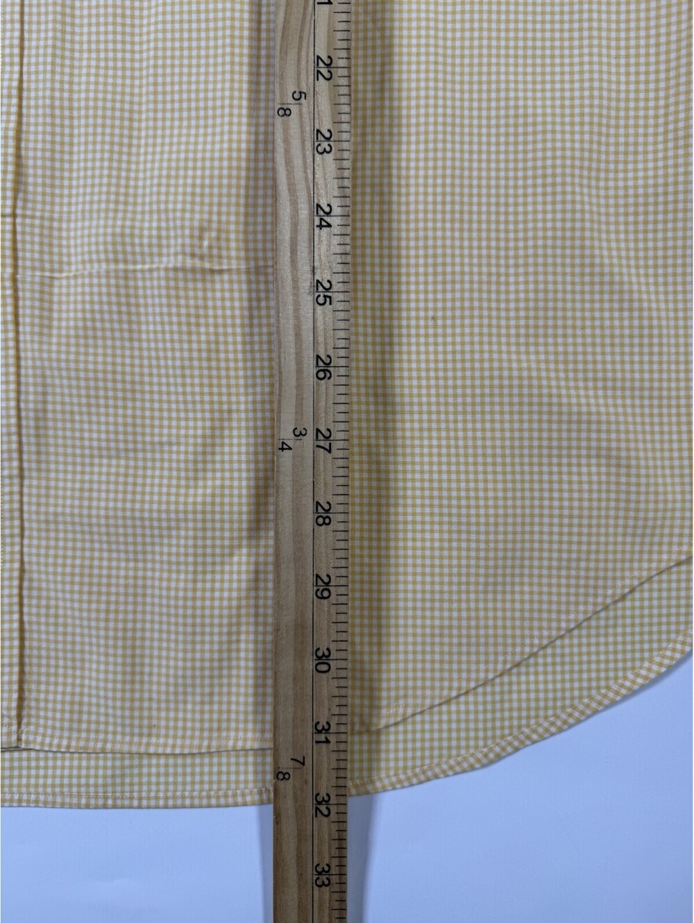 Vintage Y2K Ralph Lauren Shirt Mens XL Yellow Gingham Short Sleeve Pony - Picture 6 of 8